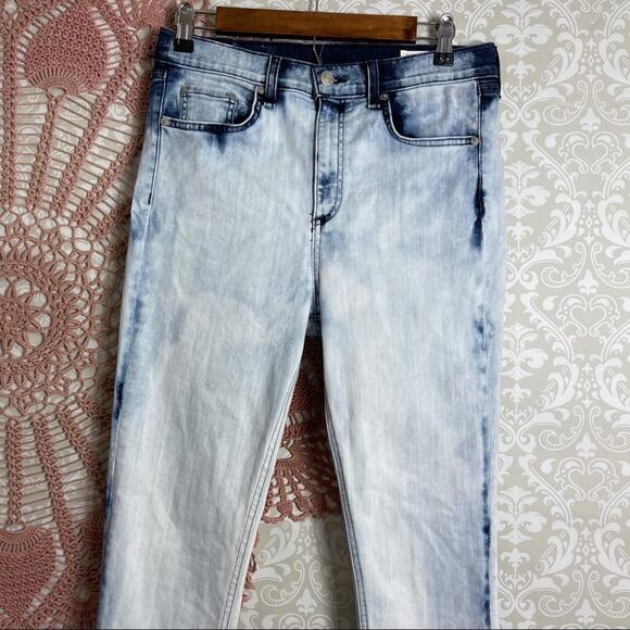 Rag & Bone Hi-Rise Skinny Jeans Bleached - Picture 4 of 7